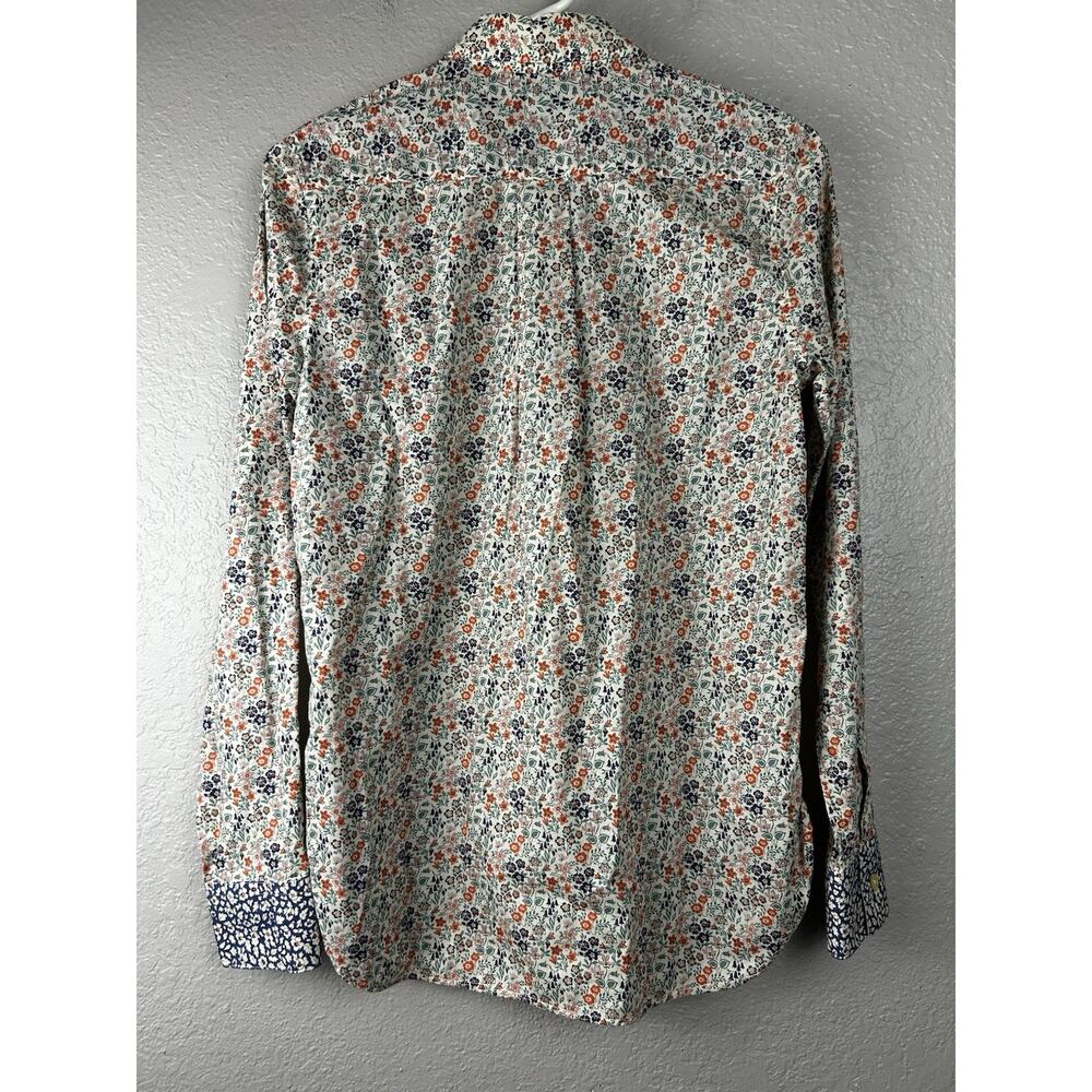 Paul Smith Floral Button Up Blouse Colorful Classic Silk Blend Italian Size 38 - Picture 2 of 10